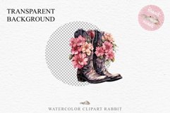 Pink Western Cowboy Boots Wild West Clipart Floral Vintage Art Image Watercolor Transparent Print illustration sublimation creepy printable digital watercolor Western Cowboy Boots, Wild West clipart, cowboy, vintage american decoration art image
