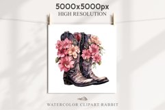 Pink Western Cowboy Boots Wild West Clipart Floral Vintage Art Image Watercolor Transparent Print illustration sublimation creepy printable digital watercolor Western Cowboy Boots, Wild West clipart, cowboy, vintage american decoration art image