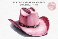 Pink Western Cowboy Stetson Hat Wild West Vintage Flowers Decor Art Image Watercolor Transparent Print illustration sublimation creepy printable digital  watercolor Western Cowboy Women Stetson Hat floral, flowers Wild West clipart, vintage american 