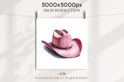 Pink Western Cowboy Stetson Hat Wild West Vintage Flowers Decor Art Image Watercolor Transparent Print illustration sublimation creepy printable digital  watercolor Western Cowboy Women Stetson Hat floral, flowers Wild West clipart, vintage american 
