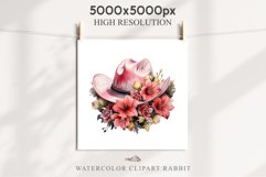 Pink Western Cowboy Stetson Hat Wild West Vintage Flowers Decor Art Image Watercolor Transparent Print illustration sublimation creepy printable digital  watercolor Western Cowboy Women Stetson Hat floral, flowers Wild West clipart, vintage american 