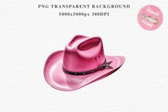 Pink Western Cowboy Stetson Hat Wild West Vintage Flowers Decor Art Image Watercolor Transparent Print illustration sublimation creepy printable digital  watercolor Western Cowboy Women Stetson Hat floral, flowers Wild West clipart, vintage american 