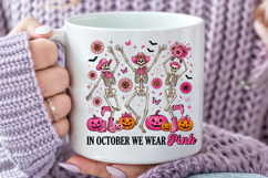 Pink Western Skeleton PNG, Halloween Skeleton Design Product Image 4