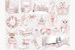 GlamArtZhanna, Christmas clipart, Christmas png, Blush Christmas png, Pink Christmas png, Pink Xmas clipart, Pink winter png, Pink winter clipart, Girly Christmas png, Cute Christmas png, Chic Christmas png, Christmas Graphics, Holiday clipart, Christmas 