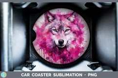 GorgeousPink Car Coaster design.