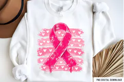 In October We Wear Pink PNG, Breast Cancer Awareness Shirt Product Image 2