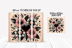 Valentine&#039;s Day Tumbler Wrap Sublimation Design Product Image 2