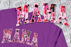 Pink Camo Mama | Girl Mom | PNG Clipart Product Image 5