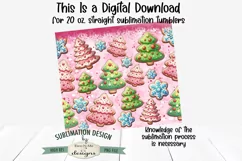 Pink Cookies Seamless 20 oz Sublimation Tumbler Design Product Image 3