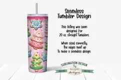 Pink Cookies Seamless 20 oz Sublimation Tumbler Design Product Image 2