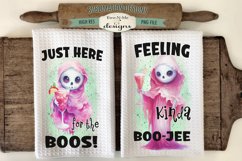 Here For the Boos | Feeling BooJee | Dish Towel Sublimation Product Image 1