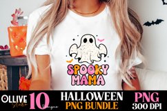 Pink Halloween Retro Sublimation Bundle PNG Product Image 2