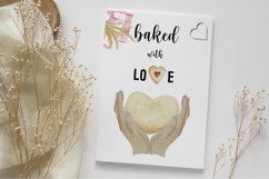 Watercolor pink bakery mixer clipart. Kitchen utensil Product Image 5