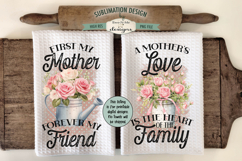 Mothers Day Flowers Kitchen Towel Bundle | 16 PNGs Product Image 10