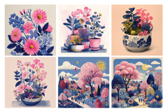 Pink Spring Digital Paper Pack, 20 PNG &amp; JPEG Product Image 3