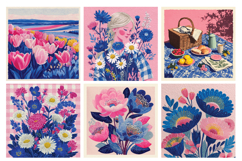 Pink Spring Digital Paper Pack, 20 PNG &amp; JPEG Product Image 4