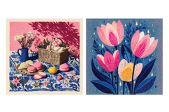 Pink Spring Digital Paper Pack, 20 PNG &amp; JPEG Product Image 5