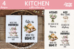 Cute Kitchen Towel Sublimation, Farmhouse Kitchen Towel Product Image 3