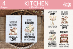 Cute Kitchen Towel Sublimation, Farmhouse Kitchen Towel Product Image 4