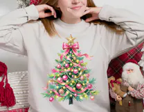Pink and Green Christmas Tree | Girly | PNG Clipart Product Image 4