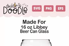 Nana Animal Print for Libbey Beer Can Glass Seamless SVG Product Image 2