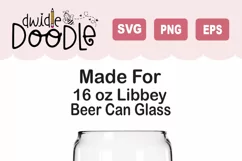 Grandma Animal Print for Libbey Beer Can Glass Seamless SVG Product Image 2