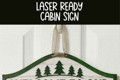 Cabin SVG File for Laser Cutting | Laser Cut Sign SVG Product Image 3