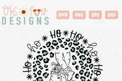 Ho ho ho Santa Claus Feet Animal print SVG Product Image 2