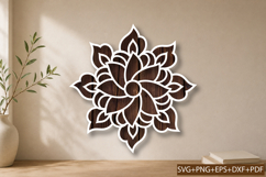 Pinwheel Flower Mandala SVG Laser Cut File Product Image 1
