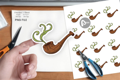 Leprechaun Pipe Sticker Product Image 1