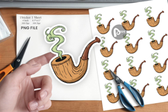 Leprechaun Pipe Sticker Product Image 1