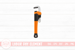 pipe Wrench Clipart | Labor Day Elements Product Image 1