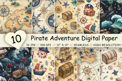 pirate digital paper, adventure nautical pattern, pirate scrapbook paper, treasure map pattern, pirate pattern bundle, adventure pattern pack, pirate watercolor paper, treasure map digital, pirate craft paper, adventure scrapbook tile, pirate vintage patt