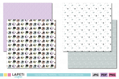 Printable pirate scrapbook papers for pirate birthday party decorations and invitations.
