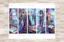 GlamArtZhanna, Pirate bookmarks, bookmarks for women, bookmarks printable, Bookmarks digital, Bookmark Designs, Pirate printable, Pirate digital, bookmarks jpeg, bookmarks png, bookmark bundle, collage sheet, bookish bookmark png, gift for readers