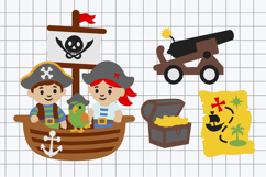 Cute Pirate Elements 3D SVG Product Image 2