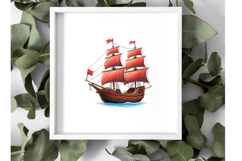 Cute Pirate Clipart Bundle for Kids, 10 Transparent PNG s Product Image 3