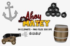 Pirates Clip Arts, sublimation designs, nautical cliparts Product Image 1