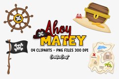 Pirates Clip Arts, sublimation designs, nautical cliparts Product Image 1