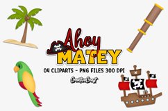 Pirates Clip Arts, sublimation designs, nautical cliparts Product Image 1