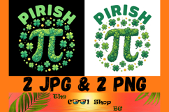 Pirish PNG, St Patricks Day Pi Day Sublimation Design Product Image 1