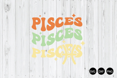 Pisces Zodiac SVG, Horoscope SVG, Astrology Retro SVG Product Image 1