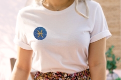 Pisces Embroidery Design - Astrological Embroidery Pattern Product Image 3