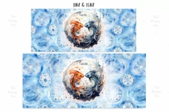 Zodiac Mug Wrap Sublimation Designs, Pisces Mug, Pisces Png