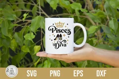 Pisces Zodiac Sign Svg cut files use for funny Birthday shirts, hoodies, iron-ons, mugs, printables, stickers, card making, pillows, sweatshirts and more.