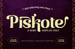 Piskote | Display Font Product Image 1