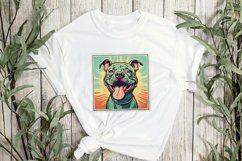 Dog Portrait Vintage Sublimation Clipart Product Image 2