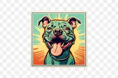 Dog Portrait Vintage Sublimation Clipart Product Image 3