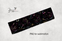Brightly Colored Pit Bull Ice Pop Holder Sublimation Design Product Image 2