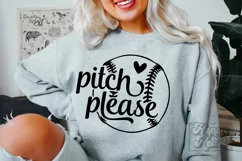 Pitch Please SVG - Funny Baseball Mom Shirt - Sport Mom PNG Product Image 2
